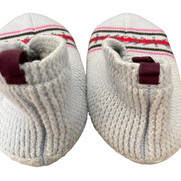 Bombas Knit Gripper Sole Slipper Socks Size M Cozy Nordic Fair Isle Cabincore - Picture 2 of 6